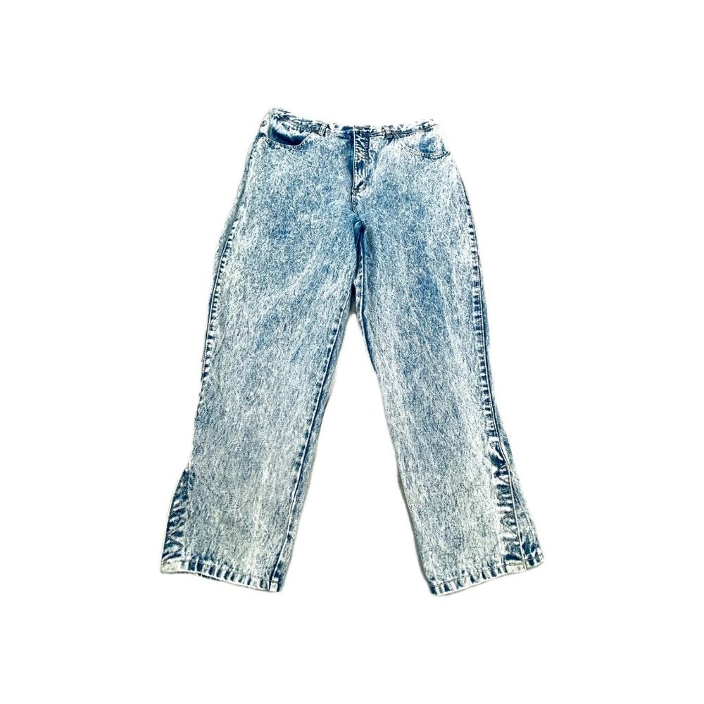 Stefano World Wide Jeans Womens 20 Blue Denim Medium Wash Ankle Silt Classic